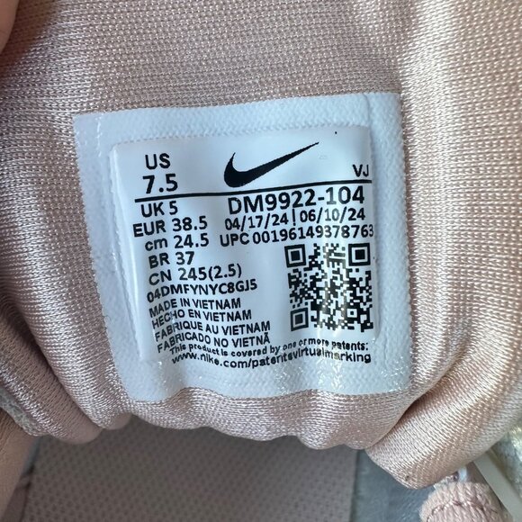 ❤️❤️Nike Air Max 90 Futura Women Shoes 7.5 Barley Rose Pink Sneakers DM9922-104 - Picture 10 of 10